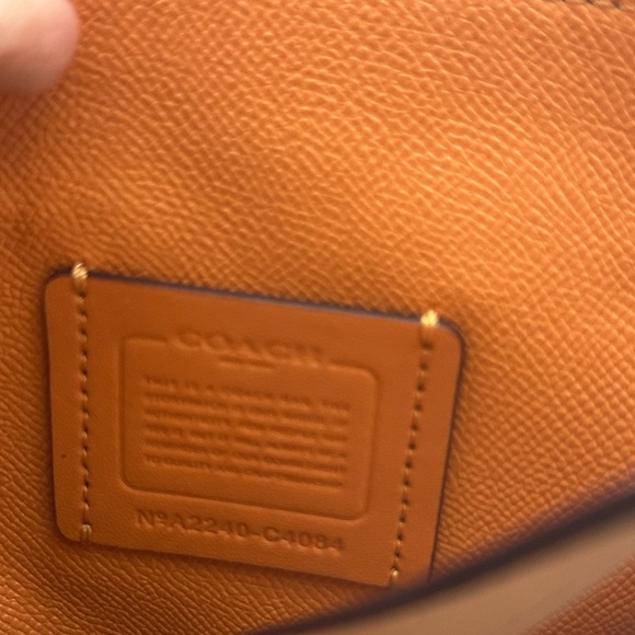 Coach Peach Leather Tote Bag - Picture 7 of 12